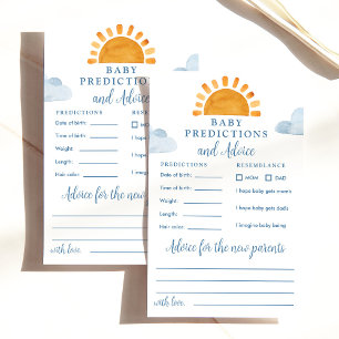 Papier Baby shower Sunshine Prédictions et conseils