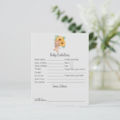 Papier Baby shower Teddy Teddy Prédictions Et Conseils (Debout devant)