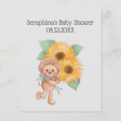 Papier Baby shower Teddy Teddy Prédictions Et Conseils (Dos)