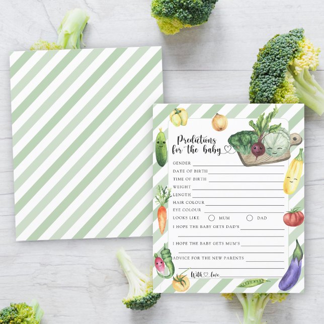 Papier Baby shower végétal - prédictions et conseils pour (Créateur téléchargé)