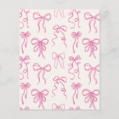 Papier Baby shower Whimsky Quirky Rose Bow Budget (Dos)