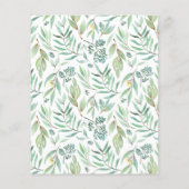 Papier Baby shower Woodland Par Courrier Budget Invitatio (Dos)