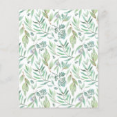 Papier Baby shower Woodland Par Courrier Budget Invitatio (Dos)