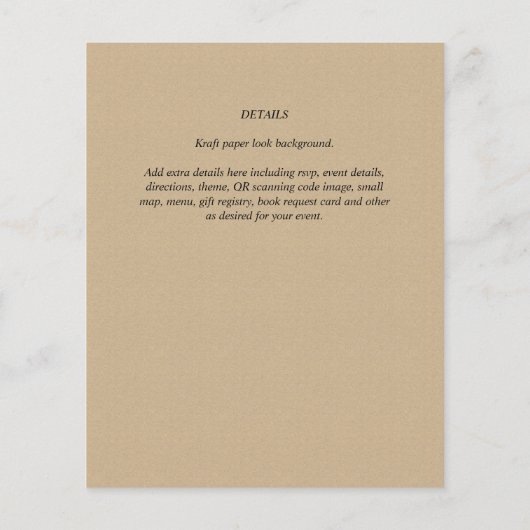 Papier Baby Tiger Genre Révéler les invitations à la douc (Dos)