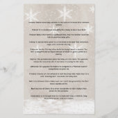 Papier Baby Traditions Snowman Baby shower Jeu (Dos)