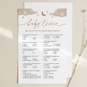 Papier Baby Trivia Baby shower Jeu Twinkle Little Star