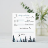 Papier Babyshower baby prédictions thème aventure rustiqu (Debout devant)