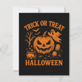 Papier Bac ou traitement Invitation Halloween (Devant)