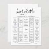 Papier Bachelorette Bingo Party (Devant / Derrière)