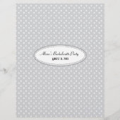 Papier Bachelorette Gris et Rose Jeu (Dos)