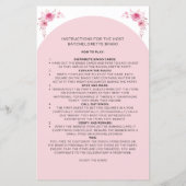 Papier Bachelorette Jeu de Bingo (Dos)