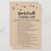 Papier Bachelorette modifiable chasse chasse chasse chass (Devant / Derrière)