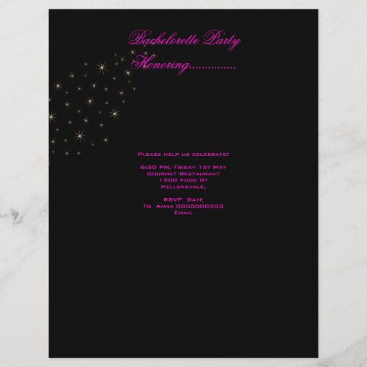 Papier Bachelorette Party Lipstick Chaussures roses Champ (Dos)