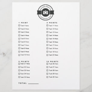 Papier Bachelorette Party Photo Scavenger Chasse Jeu