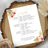 Papier Bachelorette Week-end Boho budget Invitation