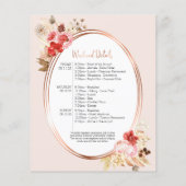 Papier Bachelorette Week-end Itinéraire Budget Invitation (Dos)