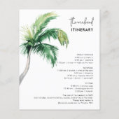 Papier Bachelorette Week-end Itinéraire et Invitation (Dos)