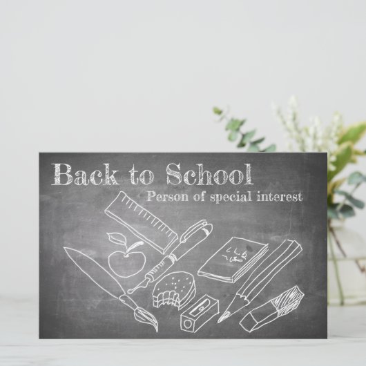 Papier Back to school (Debout devant)