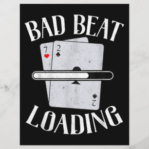 Papier Bad Beat Chargement Texas Holdem Casino Funny Poke