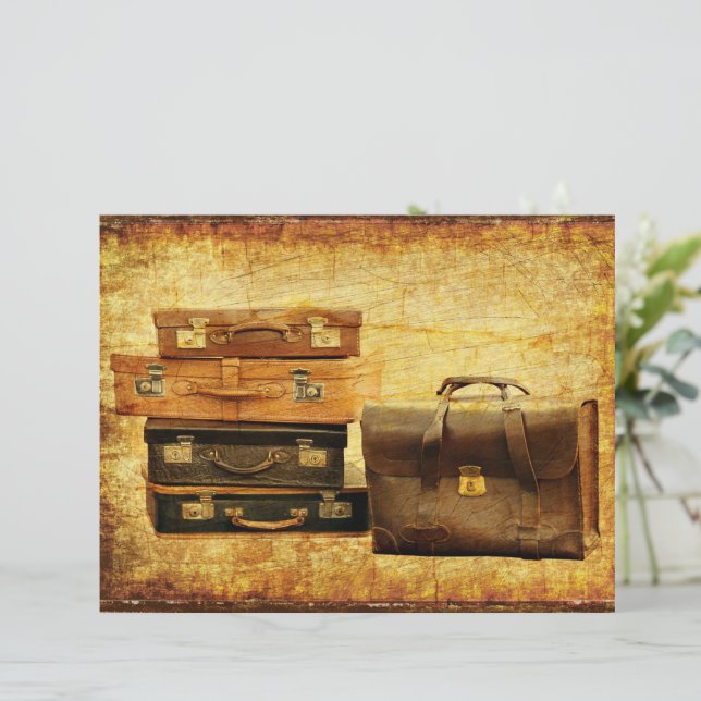 Papier Bagages anciens (Debout devant)