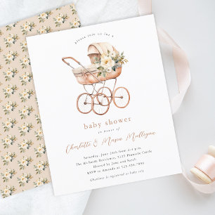 Papier Baignoire vintage pour bébé Fête prénatale pour co