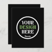 Papier baiser personnalisé, unique, élégant et minimalist (Devant / Derrière)