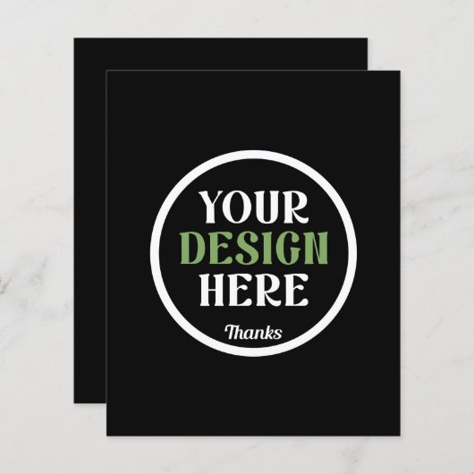 Papier baiser personnalisé, unique, élégant et minimalist (Devant / Derrière)