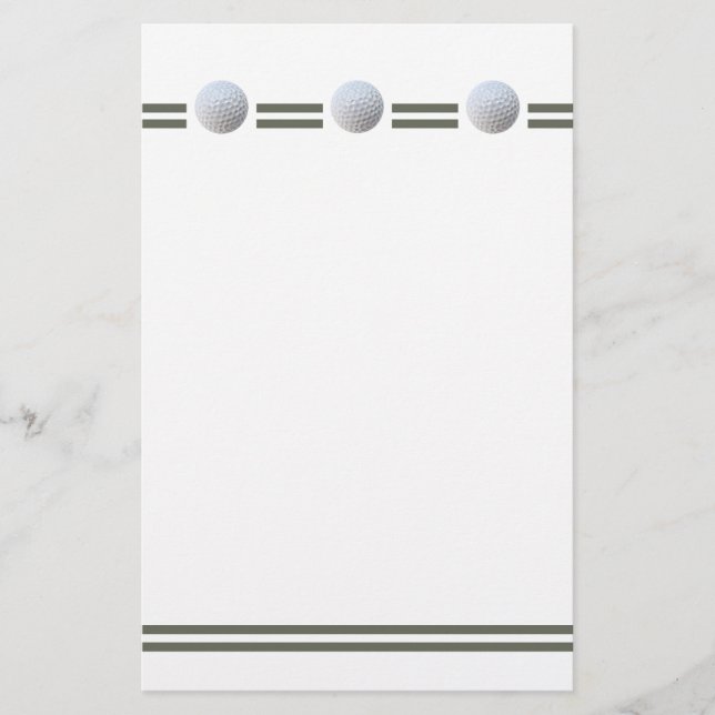 Papier Bal de golf en triple (Devant)