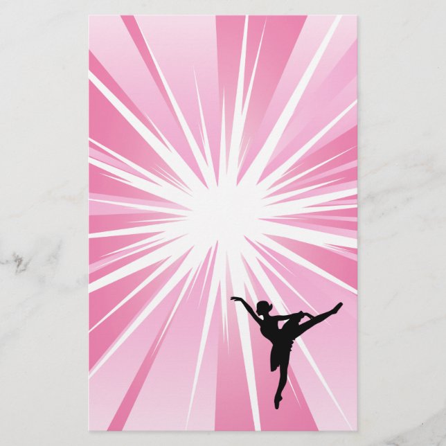 Papier Ballerina étoile rose (Devant)