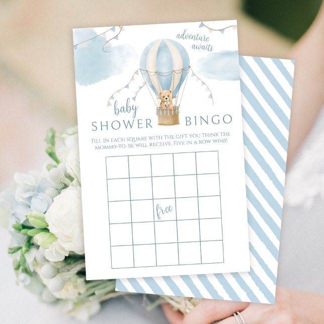 Papier Ballon à air chaud Teddy ours bébé garçon douche j (Créateur téléchargé)