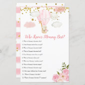 Papier Ballon à air rose où maman connaît mieux (Devant / Derrière)