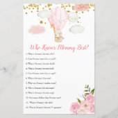 Papier Ballon à air rose où maman connaît mieux (Devant)