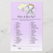 Papier Ballon Eléphant Dans Votre Jeu Bébé Purse Purple J (Devant)