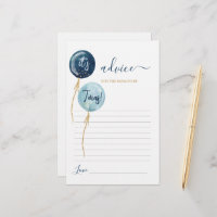 Ballons bleu marine jumeaux Conseils à maman d'êtr