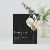 Papier Ballons Budget Gold Ivory QR Code 21e Noir (Debout devant)