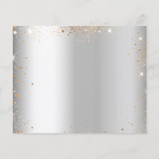 Papier Ballons d'or d'argent d'anniversaire enregistrer l (Dos)