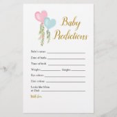 Papier Balloon Garçon ou fille Genre Révéler les prédicti (Devant)