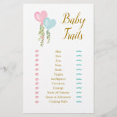 Papier Balloon Garçon ou fille Genre Révéler les traits d (Devant)