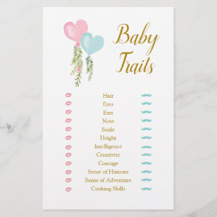 Papier Balloon Garçon ou fille Genre Révéler les traits d