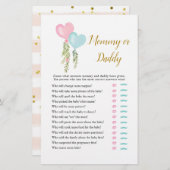 Papier Balloon Garçon ou fille Genre Révéler maman ou pap (Devant / Derrière)