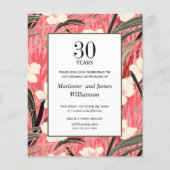 Papier Bambou oriental Fleur japonaise 30ème anniversaire (Devant)