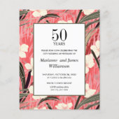 Papier Bambou oriental Fleur japonaise 50ème anniversaire (Devant)