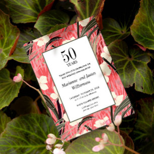 Papier Bambou oriental Fleur japonaise 50ème anniversaire