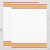 Papier Bande espagnole 8,5 x 11 (Devant / Derrière)