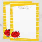 Papier Bande texte Rose espagnole 8,5 x 11 (Devant / Derrière)