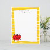 Papier Bande texte Rose espagnole 8,5 x 11 (Debout devant)