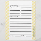 Papier Bandes et chèques jaunes et verts (Devant)