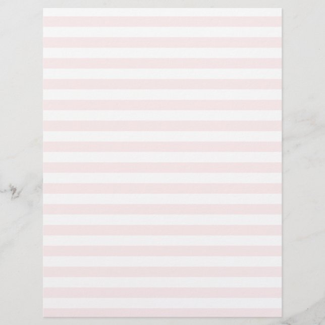 Papier Bandes minces - Blanc et rose pâle (Devant)