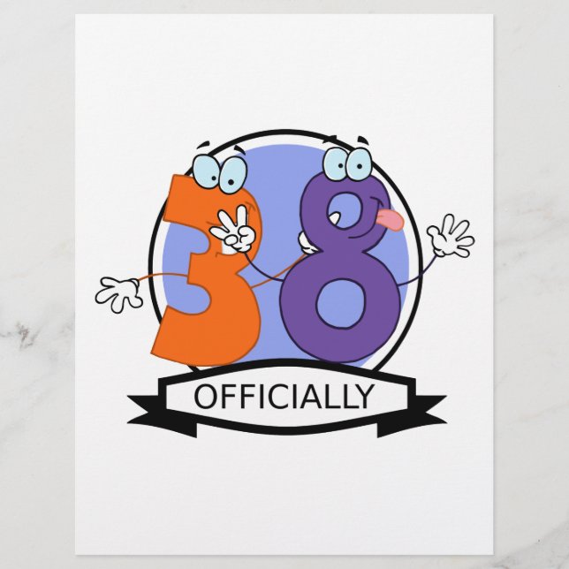 Papier Bannière d'anniversaire officielle 38 (Devant)