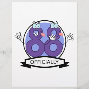Papier Bannière d'anniversaire officielle 88